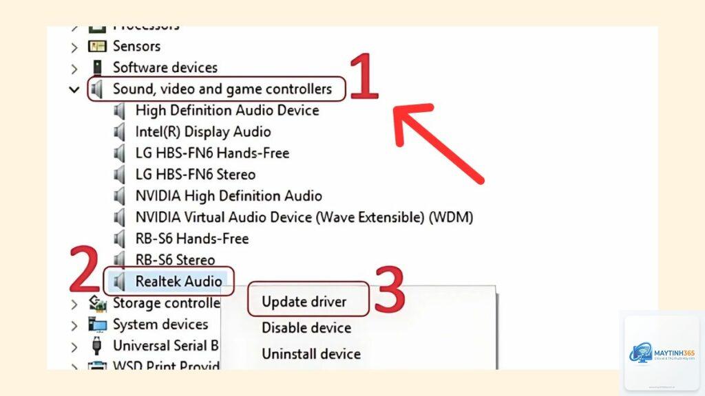 cách cấu hình audio device