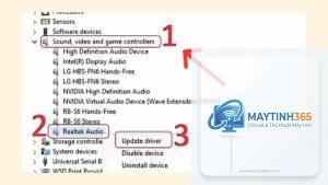 cách cấu hình audio device