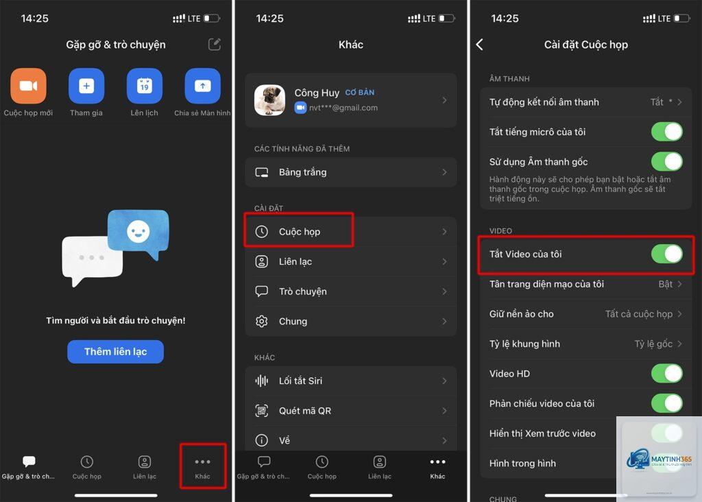 cách cấu hình camera cho zoom
