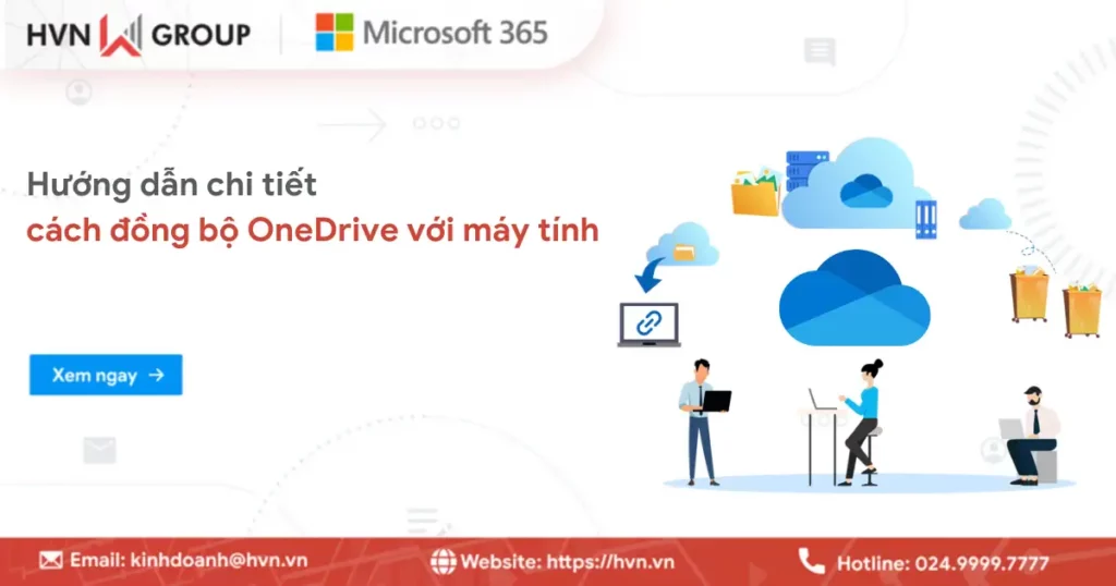 cách cấu hình đồng bộ onedrive