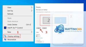 cách cấu hình dual monitor resolution