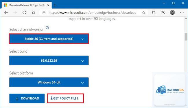 cách cấu hình edge policy