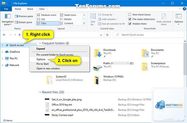 cách cấu hình explorer options - Hình 4