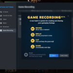cách cấu hình game recording