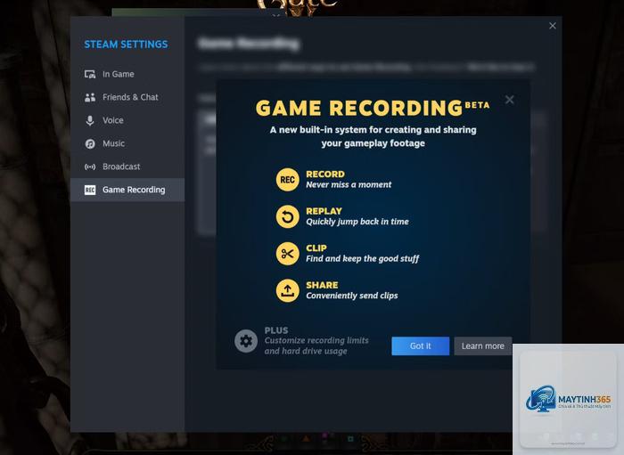 cách cấu hình game recording