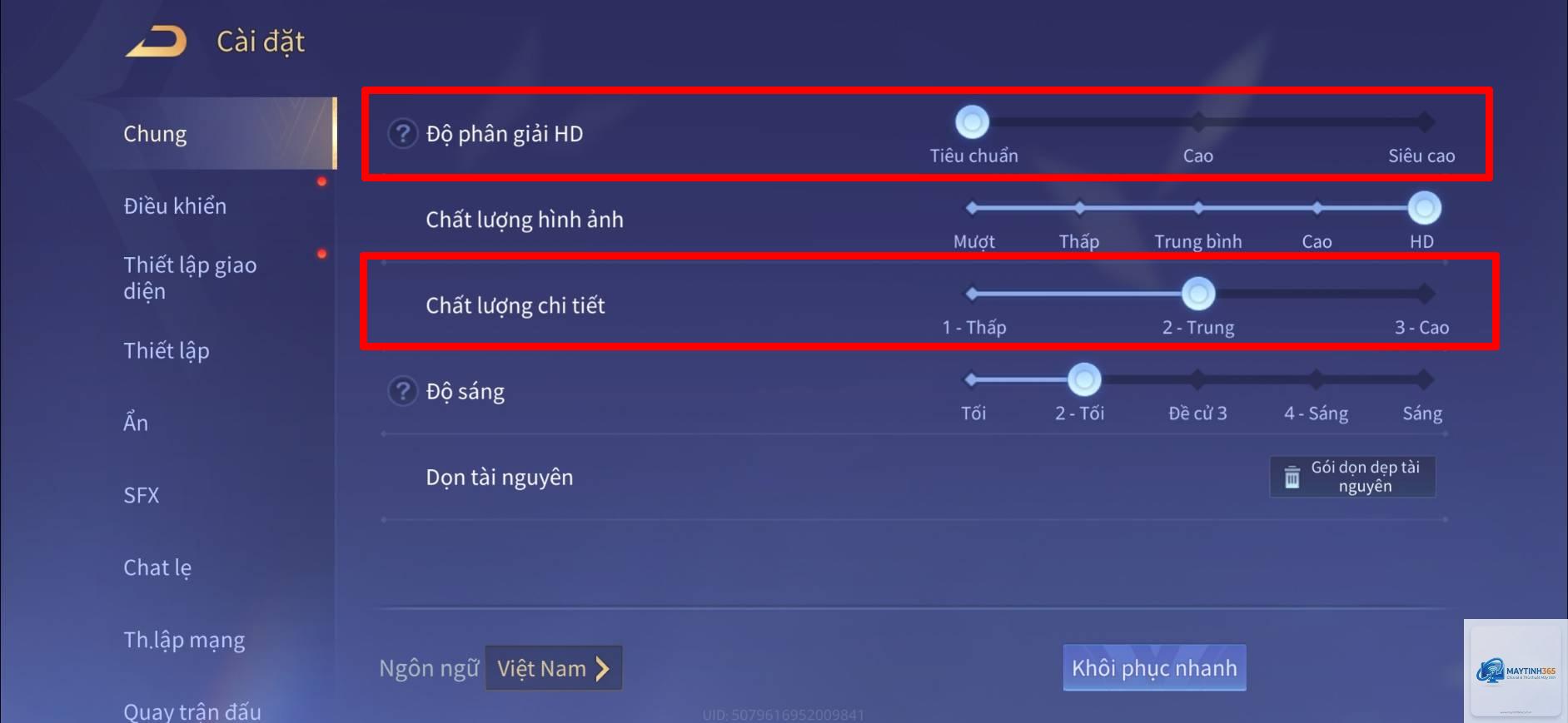 cách cấu hình game settings - Hình 1
