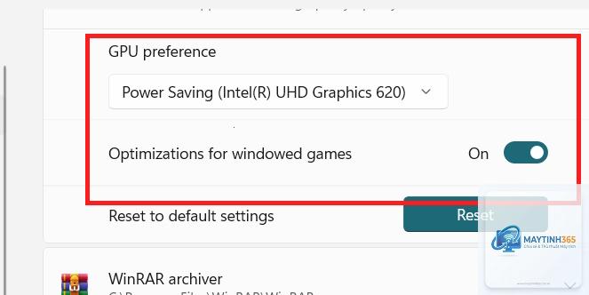 cách cấu hình gpu preference