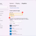 cách cấu hình graphics settings