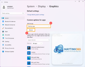cách cấu hình graphics settings