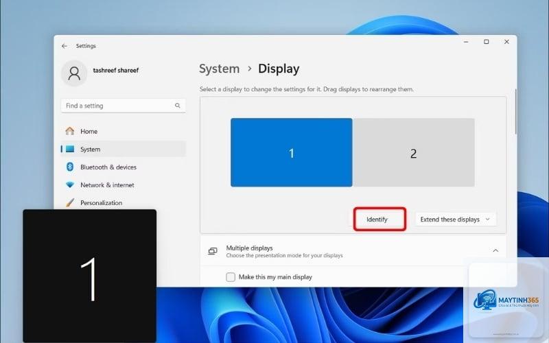 cách cấu hình main display