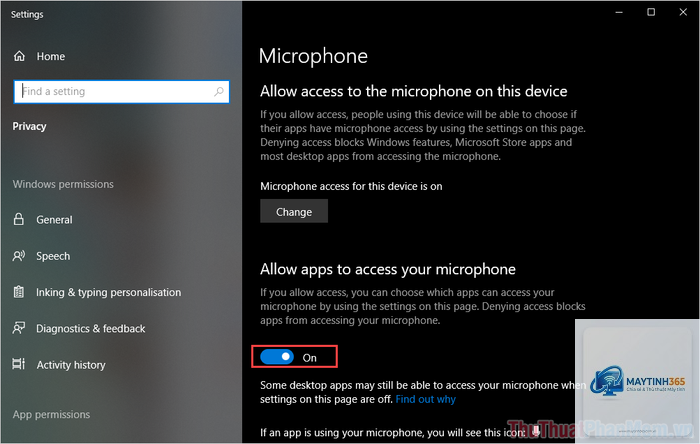 cách cấu hình microphone privacy - Hình 3