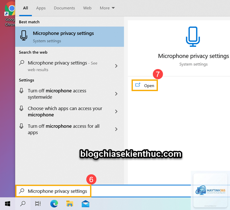 cách cấu hình microphone privacy