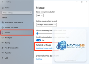 cách cấu hình mouse wheel