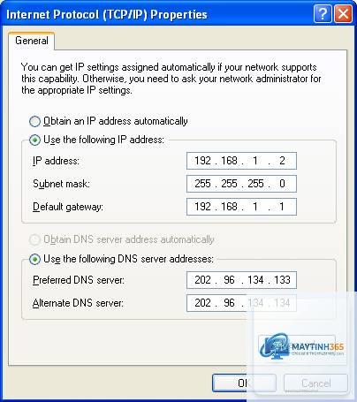 cách cấu hình network settings