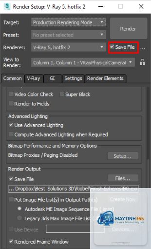 cách cấu hình output settings