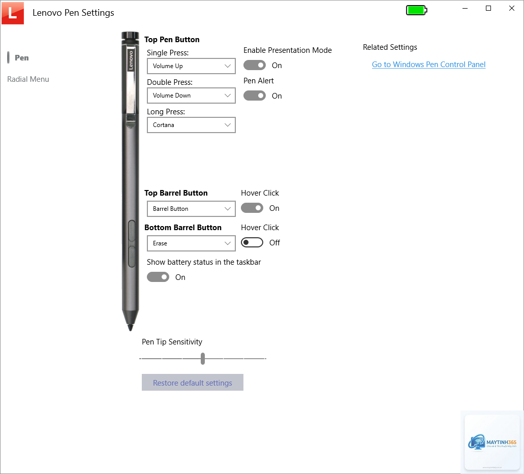 cách cấu hình pen settings - Hình 4