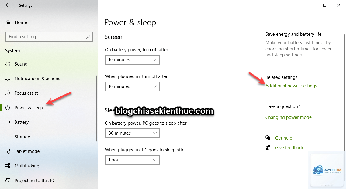 cách cấu hình power settings - Hình 5