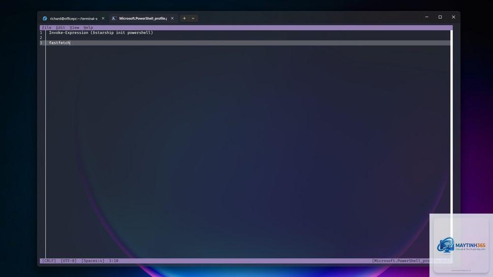 cách cấu hình powershell profile