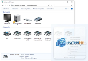 cách cấu hình printer device