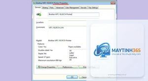 cách cấu hình printer settings