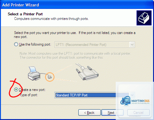 cách cấu hình printers