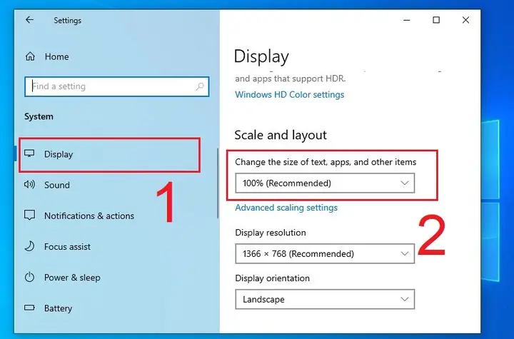 cách cấu hình scale settings - Hình 4