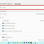 cách cấu hình touchpad windows 11