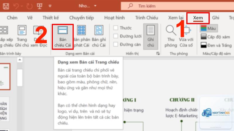 cách cấu hình trình chiếu màn hình