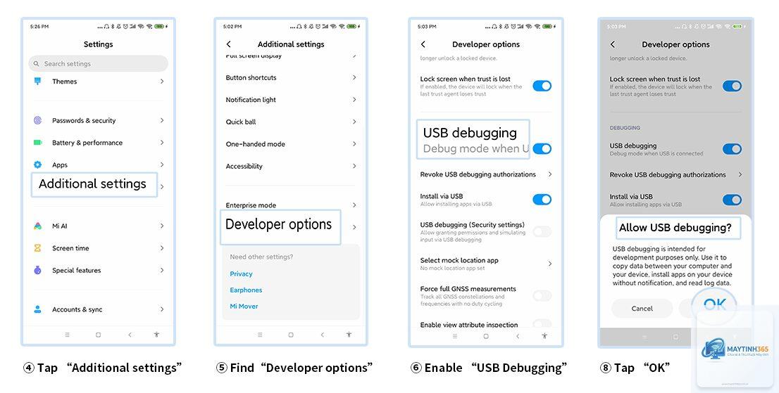 cách cấu hình usb settings - Hình 2
