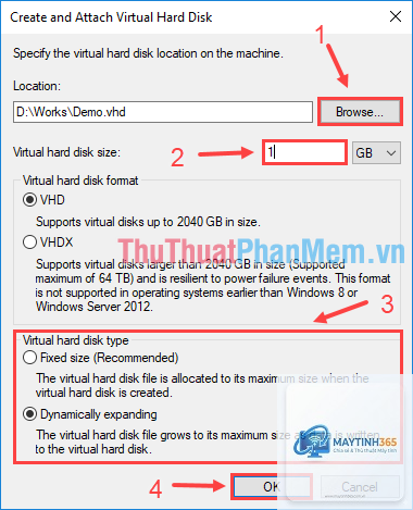 cách cấu hình virtual hard disk - Hình 2