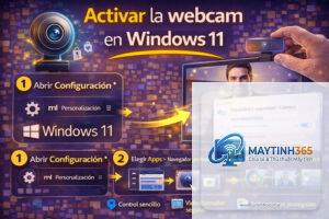 cách cấu hình webcam windows 11
