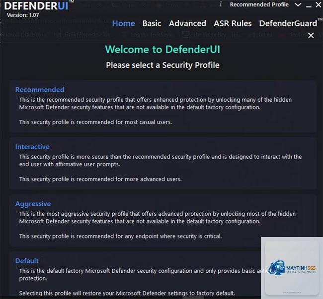 cách cấu hình windows defender