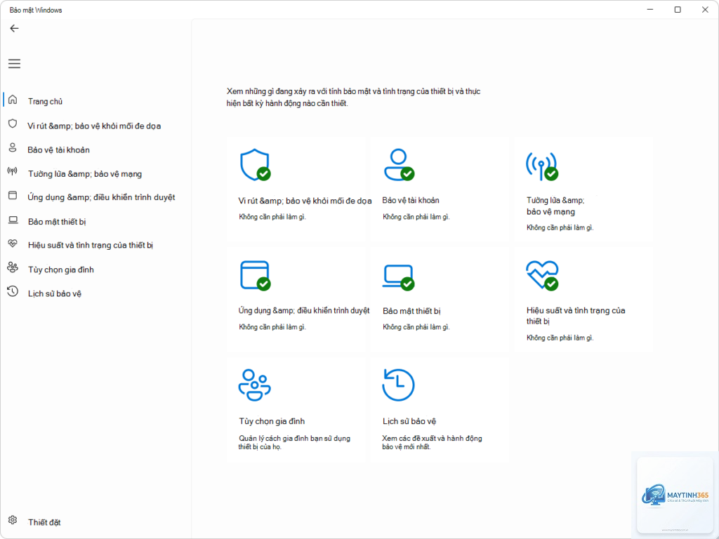 cách cấu hình windows security