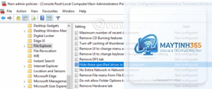 cách chỉnh group policy cho file explorer