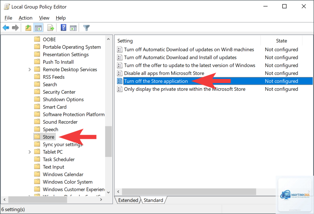 cách chỉnh group policy cho microsoft store