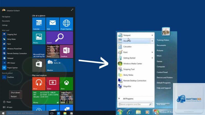 cách chỉnh group policy cho start menu