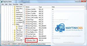cách chỉnh internet bằng registry