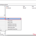 cách chỉnh registry cho menu chuột phải