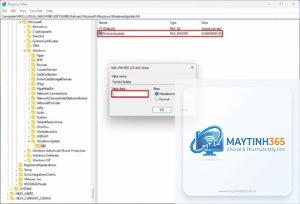 cách chỉnh registry cho windows update