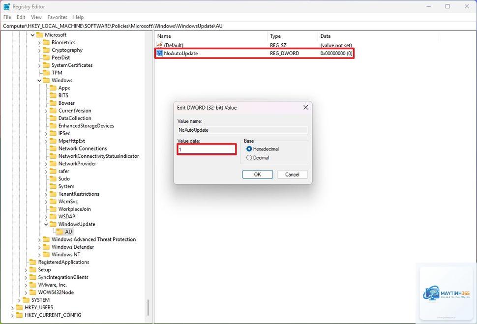 cách chỉnh registry cho windows update - Hình 1