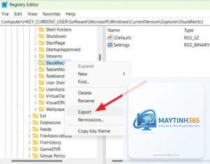 cách chỉnh taskbar windows 11 bằng regedit