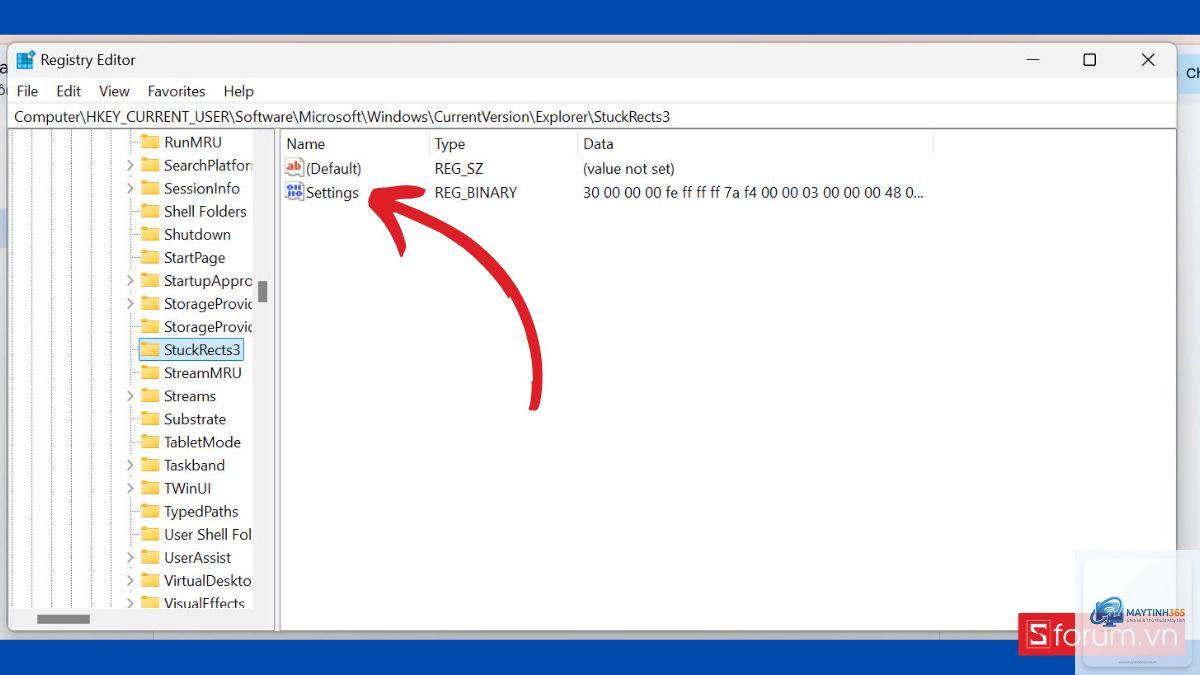 cách chỉnh taskbar windows 11 bằng regedit - Hình 4
