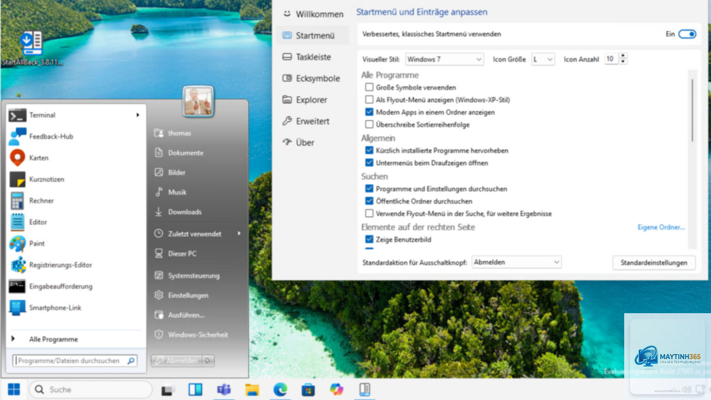 cách chuyển bố cục start menu sang máy mới