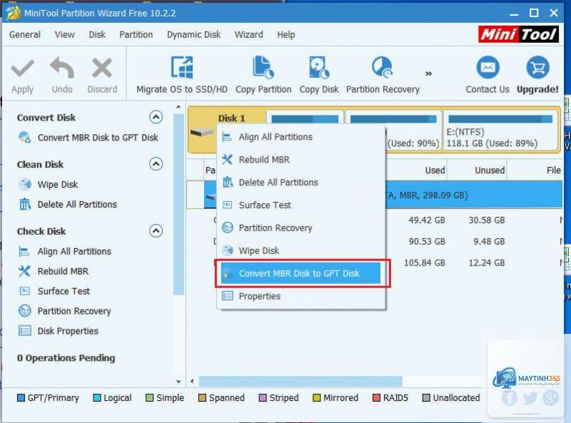cách chuyển đổi partition style - Hình 4