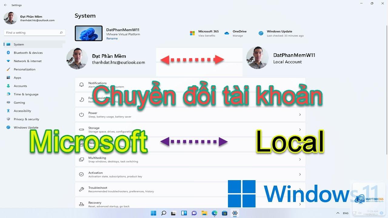cách chuyển local account sang microsoft account - Hình 2