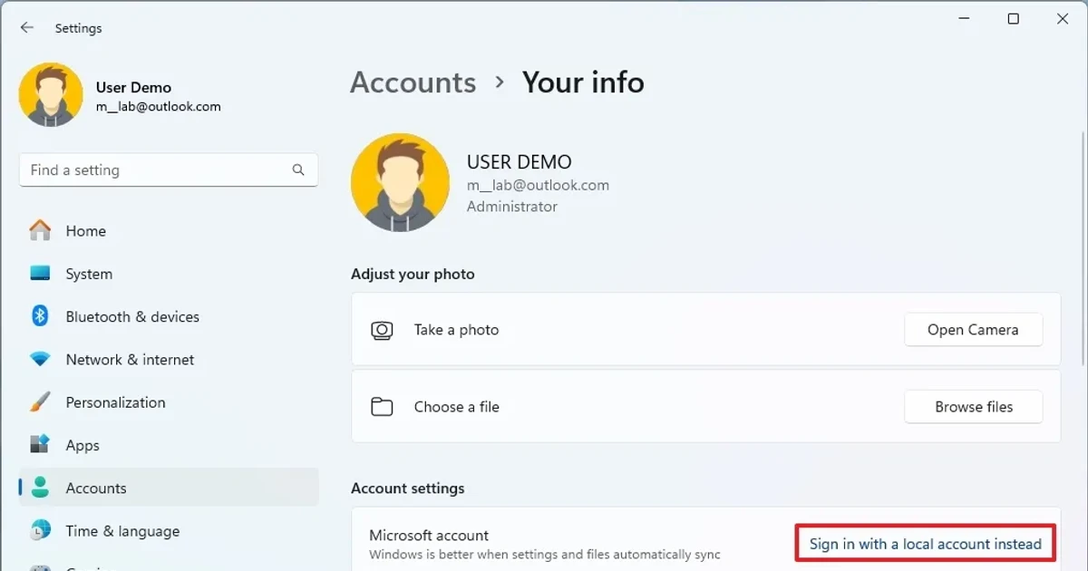 cách chuyển local account sang microsoft account - Hình 3