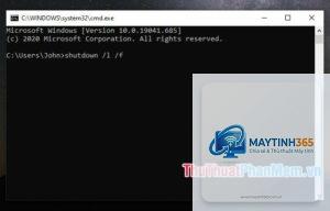 cách đăng xuất bằng cmd