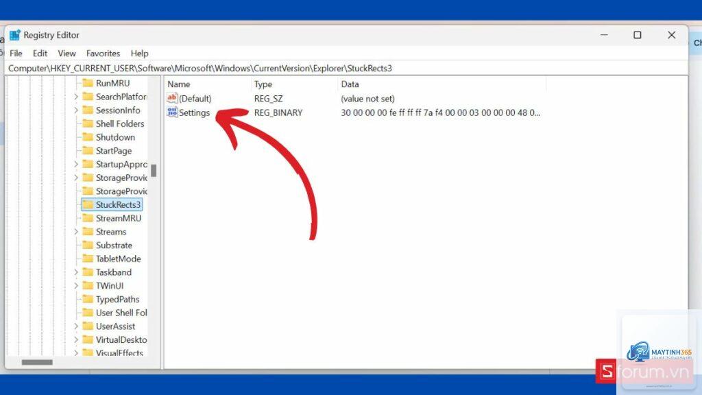 cách di chuyển taskbar bằng registry