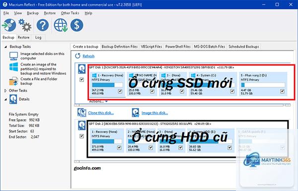 cách di chuyển windows sang SSD