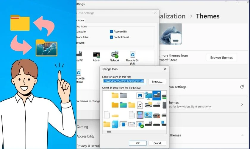 cách đổi biểu tượng desktop windows 11 - Hình 5